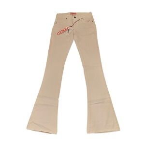 Fiorucci Flare Leg Jeans Womens 26 White Made in Italy Ittierre NWT